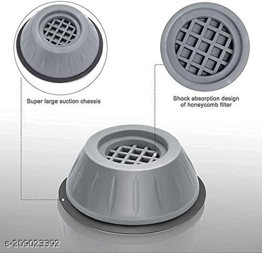 Anti Vibration Pad with Suction Cup Feet, Fridge Washing Machine Feet Pads Leveling Feet Anti Walk Pads Shock Absorber Furniture Lifting Base - Anuloria 