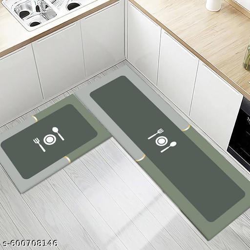 2 Pcs Kitchen Mats, Waterproof Memory Foam Kitchen Rugs, Standing Desk Mat Floor Mats, Runner Rug Carpets for Kitchen Floor, Sink - 2 Pieces (120 * 40 cm, 40 * 60 cm) - Pink - Anuloria 