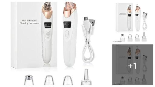 EDICON 5 in 1 Multi-Function Blackhead Whitehead Remover Device, Skin Cleaner, Pimple Removal Tool, Acne Pimple Cleaner Vacuum Suction for Men and Women (5 in 1 derma suction)