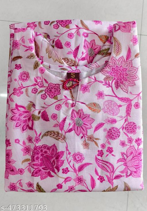 FASHIONABLE  COTTON DIGITAL PRINT KURTI FOR WOMAN WEAR - Triffystore 