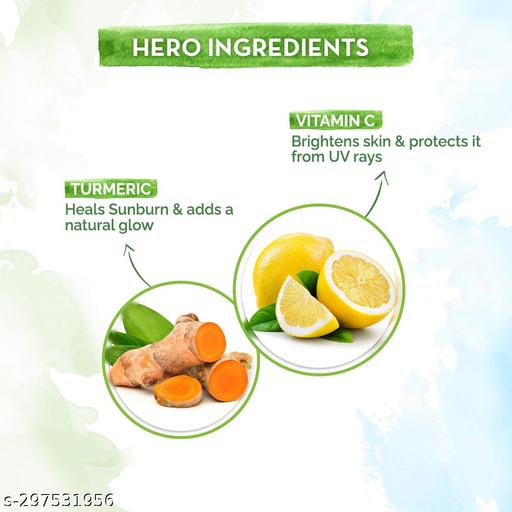 Vitamin C Daily Glow Sunscreen with Vitamin C & Turmeric for Sun Protection & Glow - 50 g - Triffystore 