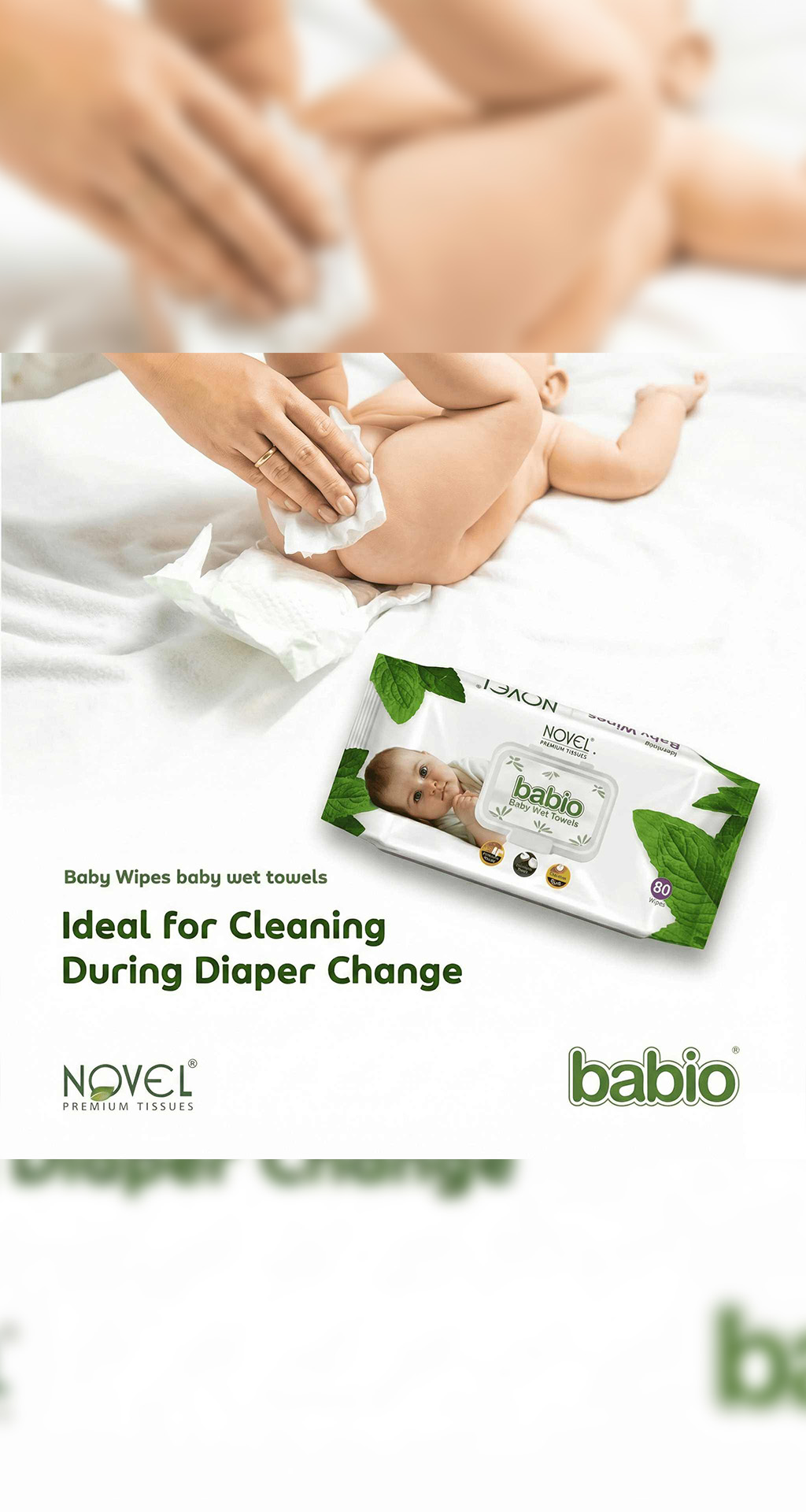 Baby Wipes 72 Sheets pack of 3/with Lid