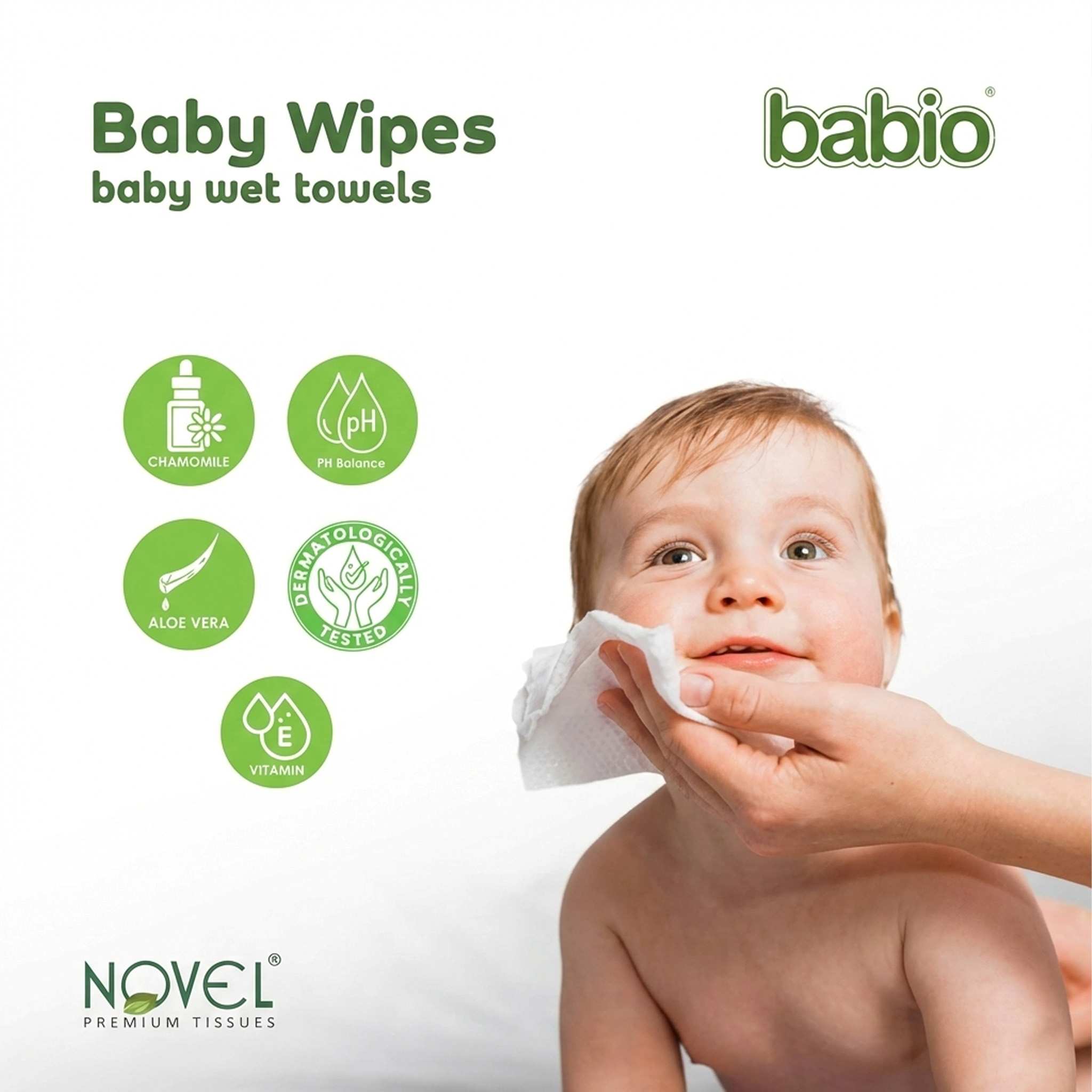 Baby Wipes 72 Sheets pack of 3/with Lid - Nayizan