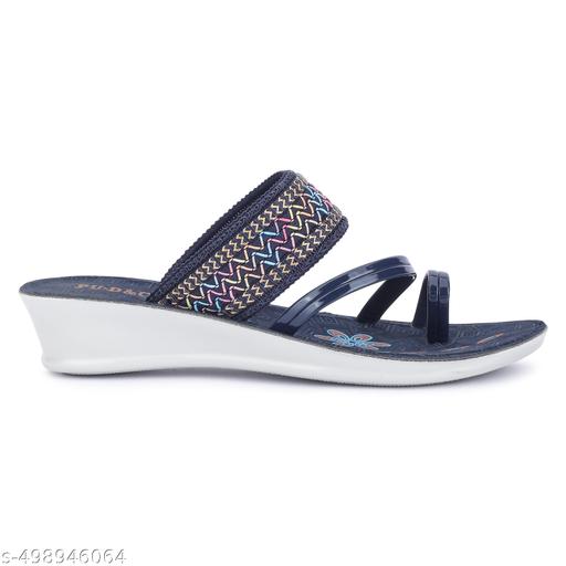 Attractive Slippers for womens / flipflop for womens / pu slippers / casual slippers / Ankel loop slippers/ party wear slippers PACK OF 2 - Triffystore 