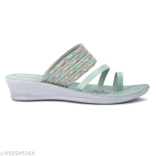 Attractive Slippers for womens / flipflop for womens / pu slippers / casual slippers / Ankel loop slippers/ party wear slippers PACK OF 2 - Triffystore 