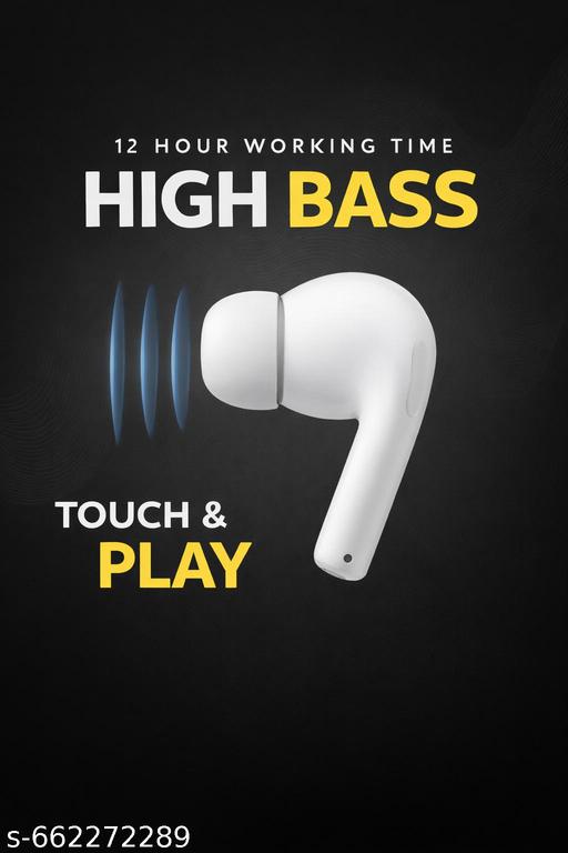  Wireless TWS Bluetooth Earbuds with Charging Case | Deep Bass, Noise Cancellation & Long Battery Backup - Triffystore 