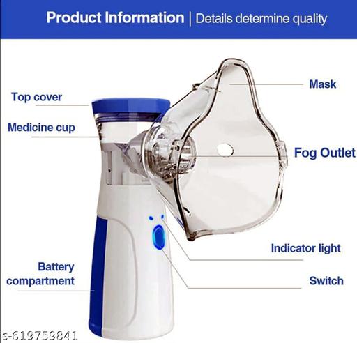 Electric Portable Nebulizer for Adults and Kids Compact Micro Mesh Inhaler for Easy and Effective Breathing Relief at Home - Shopperrr 