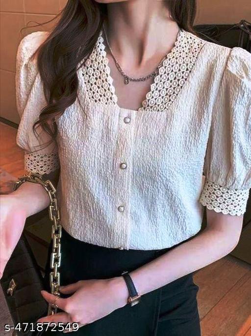 ssential Women’s White Cotton Top - amamestyle