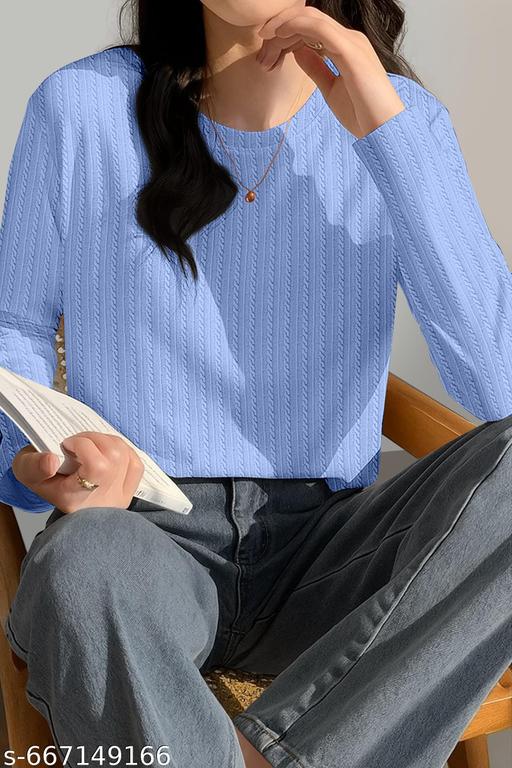 Latest Women’s Full Sleeve T-Shirts 2025 | Trendy, Stylish & Comfortable  Wear | Premium Cotton, Oversized & Graphic Tees for Women – Perfect for Casual, Travel & Office Look - amamestyle