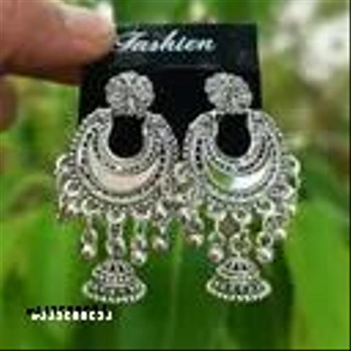 Iconique Indian Dangle Earrings Set of 6, Brass and Copper with Oxidized Silver Plating - Threads N Trendz