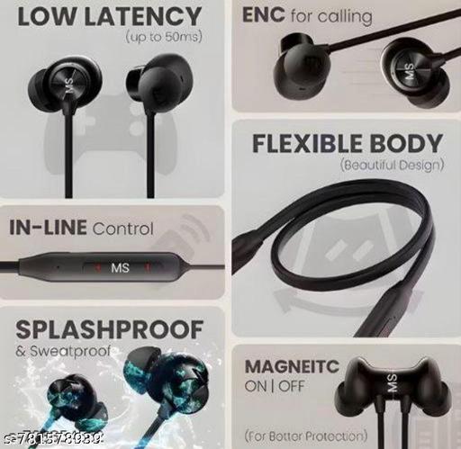 Wireless Neckband Z2 ANC, #NECKBAND With Type C Fast Charging and Long Lasting 100 Hours Playtime Battery, Magnetic On/Off, Hi-res LDAC Audio,Call Controls,Extra Bass, Sweat Proof, High Bluetooth Connectivity( multicolour) pack of 1 - Khan’s Hub
