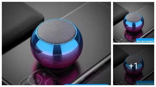 Ultra Mini Wireless Bluetooth Speaker with Heavy Metal Electroplating Round Speaker | Wireless Button Controlled, Long Lasting Battery & Quick Charge Pack of 1 (Multicolor) bluetooth speakr, best bluetooth speaker, mini Bluetooth speaker, base Bluetooth speaker