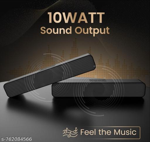 M423SP PORTABLE HOME TV SOUNDBAR Dynamic Thunder Sound 2400mAh Battery 10 W Bluetooth Soundbar (Black, Stereo Channel) 01 - Khan’s Hub