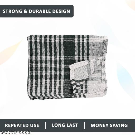 Home Pack of 12 Cotton Kitchen Cloth/Napkins | Fridge, Table, Kitchen Platform Cleaning & Roti Napkins  - Khan’s Hub