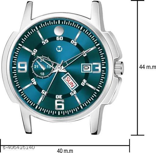 Silver Stainless Chain Green Dial Men’s & Boy’s Analog Watch - Khan’s Hub