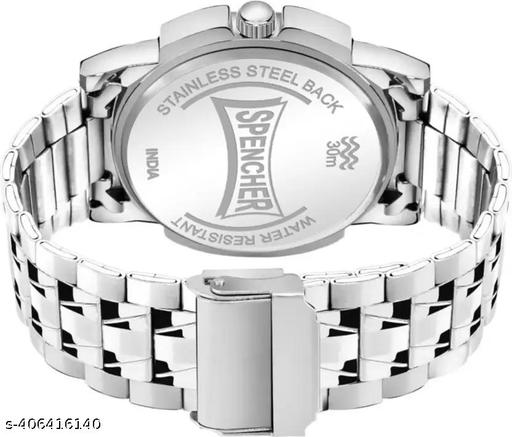 Silver Stainless Chain Green Dial Men’s & Boy’s Analog Watch - Khan’s Hub