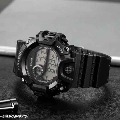Unisex Digital Watch For Men - Women & Children Digital Watch - For Men & Women New Waterproof Black Digital Jee Shock Unisex Watch For Kids - Boys And Girls - Khan’s Hub