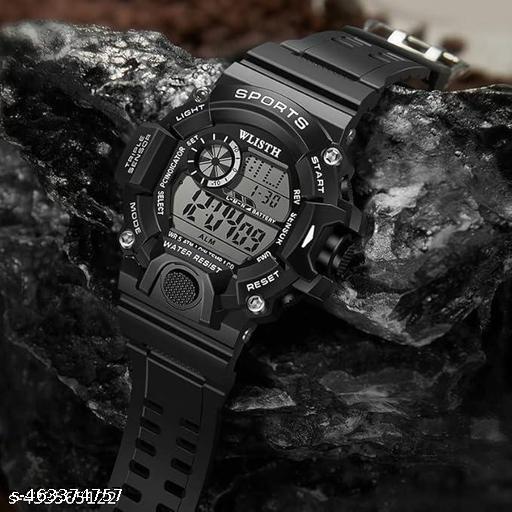 Unisex Digital Watch For Men - Women & Children Digital Watch - For Men & Women New Waterproof Black Digital Jee Shock Unisex Watch For Kids - Boys And Girls - Khan’s Hub