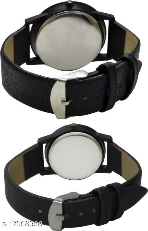  Couple Watch With Half Love Dial Men & Women Analog Watch - For Couple - Pack Of 2 - Khan’s Hub