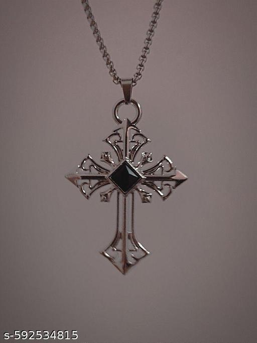 Stylish cross street wear fashion hip hop fashion jewellery unisex for men and women neck chain with pendant  - Khan’s Hub