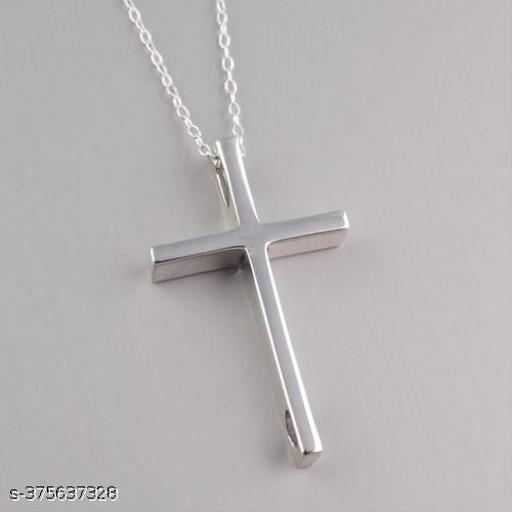 EXCLUSIVE TRENDING Silver Cross Necklace For Mens And Boys AP-0083 - Khan’s Hub