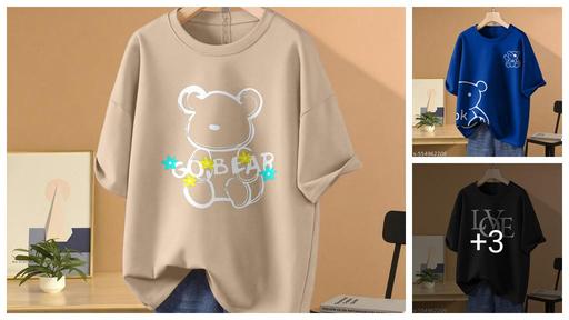 Trendy Women Oversized Printed Tshirt 