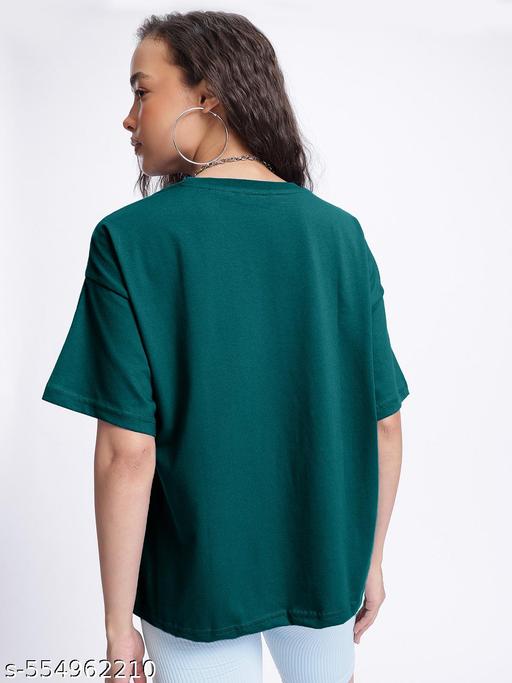 Trendy Women Oversized Printed Tshirt  - Katha Vastrika