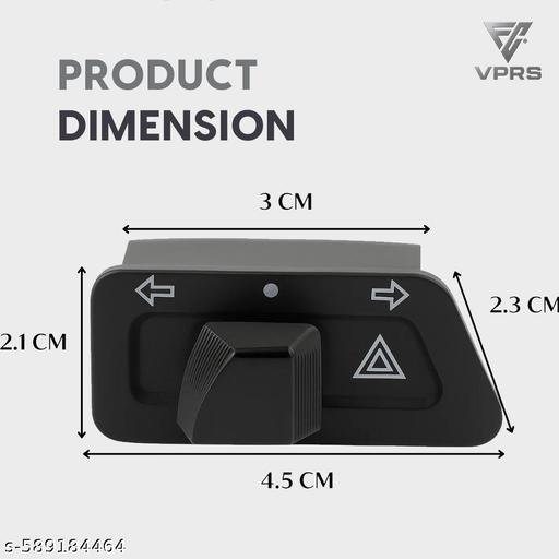 Universal Parking Hazard Indicator Switch Handlebar Grip for Honda, TVS, Suzuki, Yamaha, Hero Activa, Dio, Jupiter, Wego, Pep Plus, Access 125, Burgman Street 125, Ray, Maestro (Single Pack) - Khan’s Hub