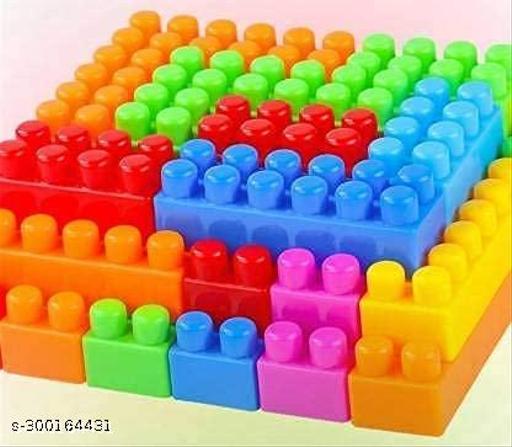 DIY Best 45+ pics Baby Gift Building Blocks,Creative Learning Educational Toy for Kids Puzzle Assembling Shape Building Unbreakable Toy Set (50+ Pieces) - Molor Buildulticing Toys - Khan’s Hub