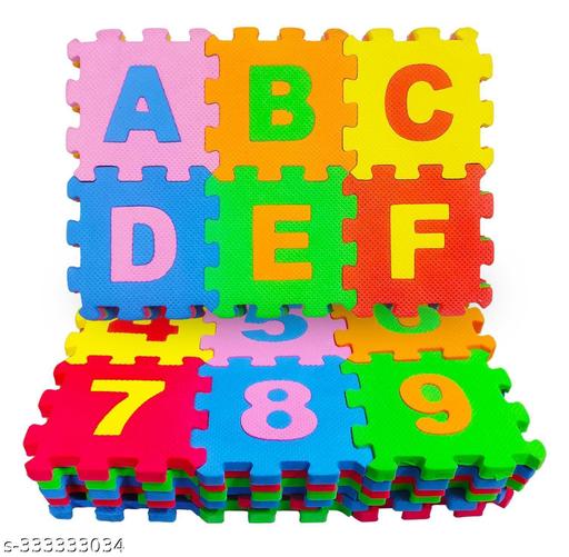 Buy2us 36 Pieces Mini Puzzle Foam Mat for Kids, Interlocking Learning Alphabet and Number Mat for Kids - Multi-Color - Khan’s Hub