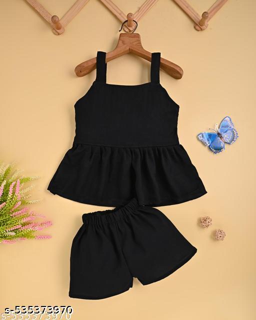 Stylish top and pant set for baby girl Baby girl top and bottom combo Kids trendy top and bottom set Baby girl party wear clothing set Cute baby girl clothing set Traditional baby girl top and bottom set - Khan’s Hub