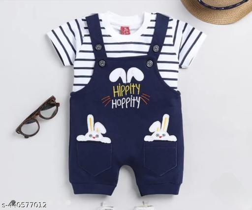 INDHRANI GARMENTS Kids Cotton Dungaree | Baby Girl's and Baby Boy's Knee Length Dungaree  - Khan’s Hub