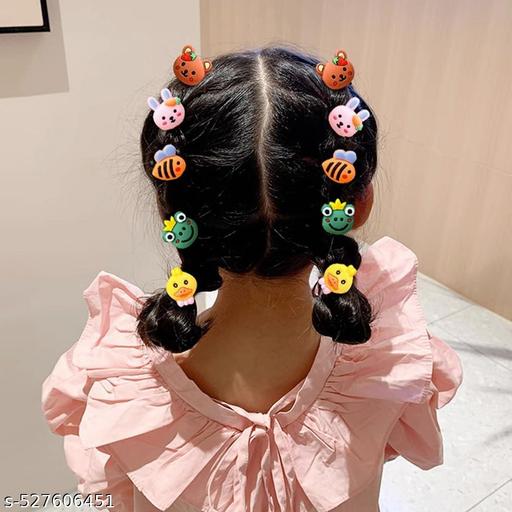 Fun Cartoon Character Design' s Hair Accessories | Elastic Hair Bands for Kids, Baby Girls & Women (Assorted, Pack of 24 Pairs) - Khan’s Hub
