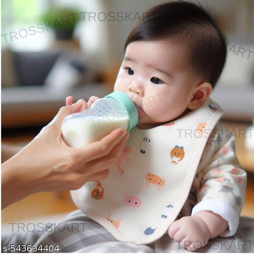 Ultimate Baby Bibs & Kids Bibs - Pack of 3 Waterproof Baby Bibs with Silicone Bibs & Cotton Bibs Combo - Khan’s Hub