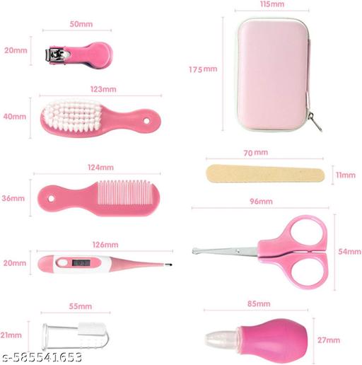 Baby Grooming Kit, Baby Care Items, Baby Care Essentials Set, Baby Supplies Set, 8PCS Baby Health Care Set Portable Baby Care Kit, Safety Cutter Baby Nail Kit for Newborn, Infant & Toddler(Pink) - Khan’s Hub