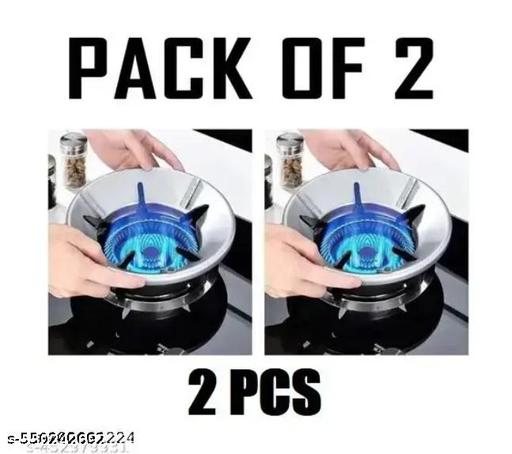 Gas Saver Burner Stand (Pack of 2) – Fire & Windproof Gas Saver Jali Ring | Flame Protector & Energy Saver Stand for All Gas Stoves - LimiCart