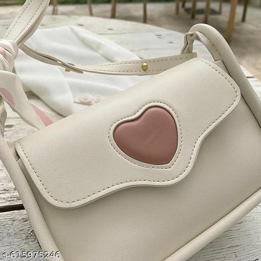 #Trendy #Womens #SlingBag with Cute #Heart Design Handbag for women | Handbags | Trendy sling bag | Sling bags | Cross bod bags | Mini bags | Small bags | Fancy bags | Ladies Purse | Bag for girls - Billionairekart