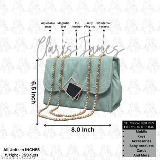 Elite Attractive Chain handle Women Slingbags (Pink) - Billionairekart