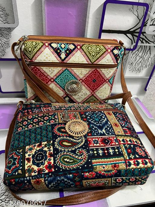 COMBO SLING BAG FOR GIRLS AND WOMENS| COMBO BAG| SLING BAG FOR GIRLS 2 PCS COMBO - Billionairekart