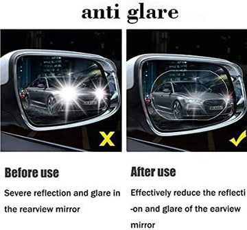 Anti-Fog & Anti-Scratch Rearview Mirror Film – HD Protective Sticker (1 Pc) - Lumae