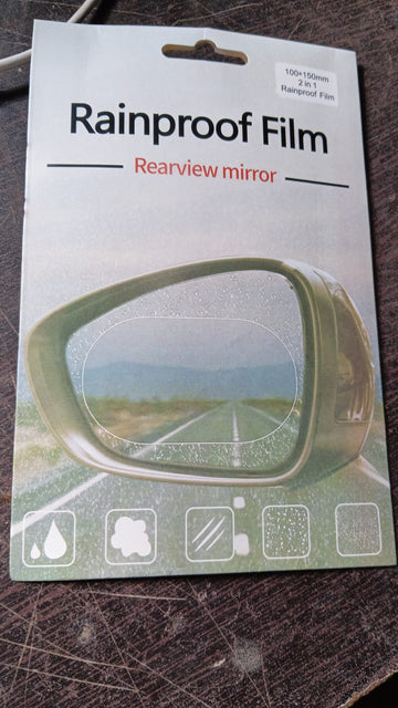 Anti-Fog & Anti-Scratch Rearview Mirror Film – HD Protective Sticker (1 Pc) - Lumae