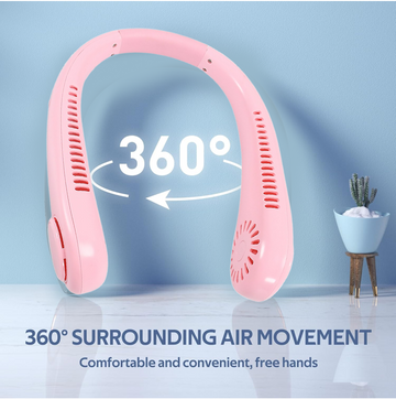 Portable Neck Fan: Holiday Hands Free Bladeless Neck Fan - Lumae
