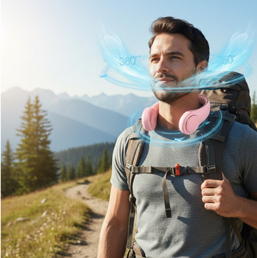 Portable Neck Fan: Holiday Hands Free Bladeless Neck Fan - Lumae