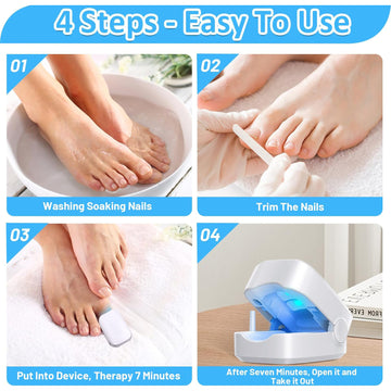 Rechargeable Nail Fungus Laser – Anti-Fungal Device Toenails, Hands & Feet (Home Use) - Lumae