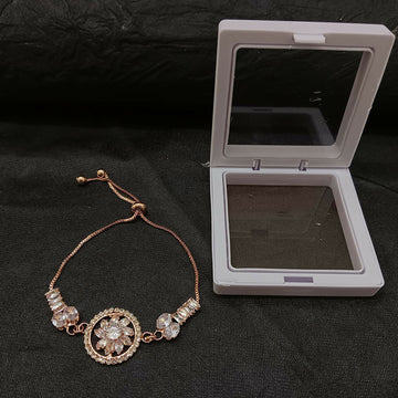 Sparkling AD Floral Design Bracelet For party wear - Lumae