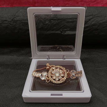 Sparkling AD Floral Design Bracelet For party wear - Lumae