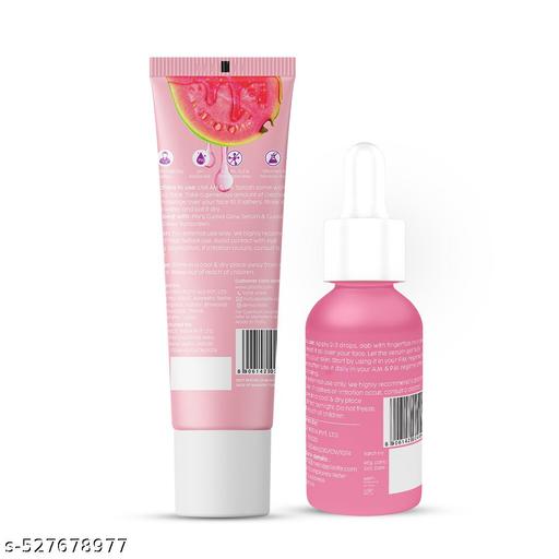 - Guava Glow Regime with 10% Vitamin C Face Mini Serum (10ml) & Juicy Mini Cleanser  | For Dark Spot Corrections and Brighter Complexion | (20 ml) (Pack of 2) - Lumae