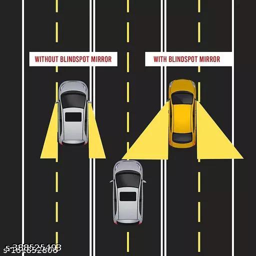 SUNHET ENTERPRISE.2 Pack Of 360 DEGREE BLIND SPOT ROUND WIDE ANGLE ADJUSTABLE CONVEX REAR VIEW MIRROR Side & Blind Spot Mirrors - Lumae