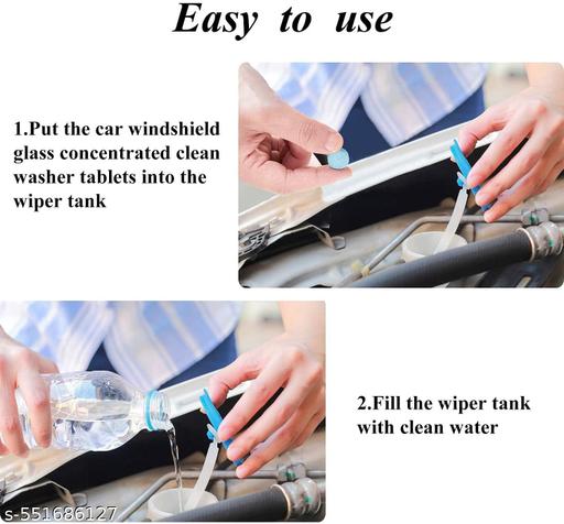 100 Pcs Glass cleaner windshield washer tablet - Lumae