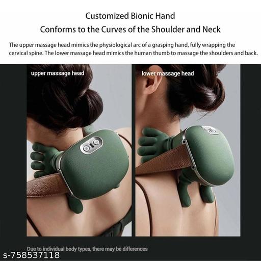 Neck and Shoulder Massager,Neck Massager for Pain Relief Deep Tissue with Two-Speed Temperature Adjustment Dual-Zone Heat,Back and Leg Massagers with Simulation Palm,Useful Gift - Lumae